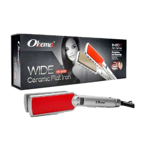اوكيما - مكواة تلميس الشعر سيراميك OK-2037