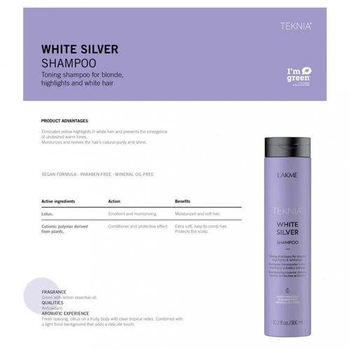 لاكمي – شامبو شعر وايت سيلفر تكنيا - 300 مل