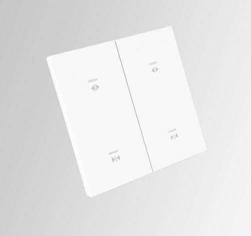 مفتاح ثتائي شتر ابيض ذكي