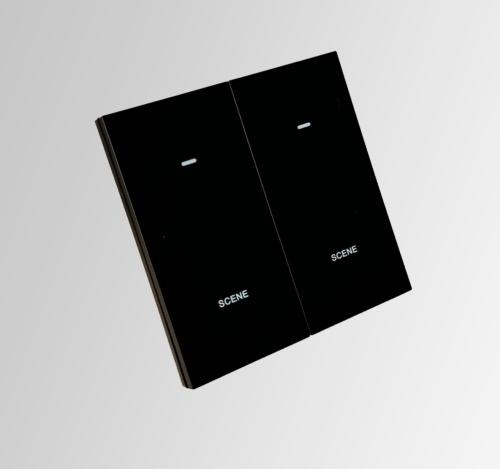 مفتاح ثتائي شتر اسود ذكي