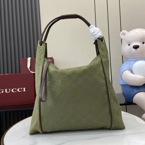 حقيبة Gucci Vintage Forest Green Tote Bag