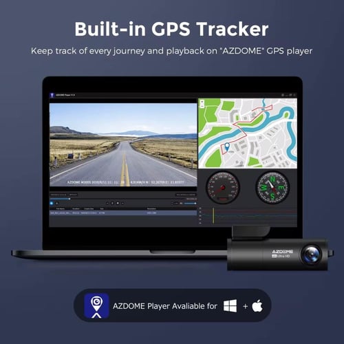 داش كام AZDOME M300S 4K مع ذاكرة تخزين 64GB