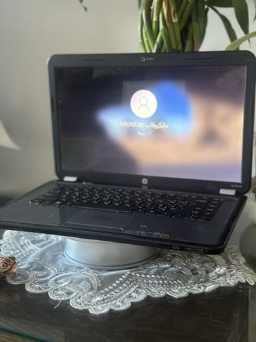 لابتوب HP بمعالج AMD رمادي