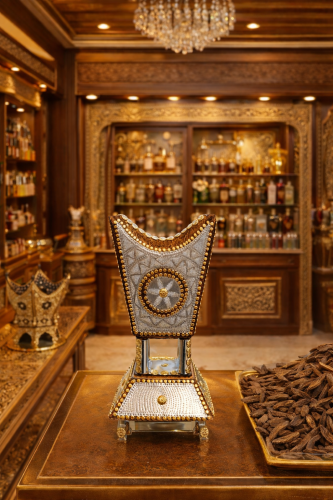 مبخرة نحاس لون بني شغل يدوي حائلي