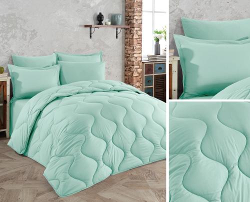 Sمفرش كوين نفر ونص فندقيP7+مفرش فندقي