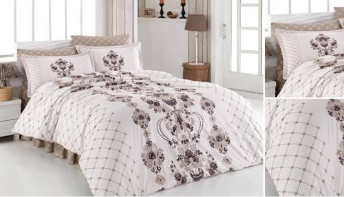 Sمفرش كوين نفر ونصVINTAGE +مفرش فندقي