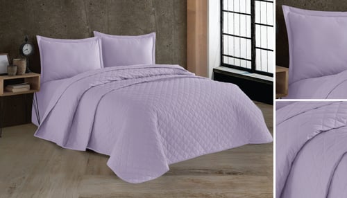 Sمفرش كوين نفر ونصFLORA1+مفرش فندقي