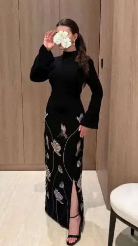 Soft black dress
