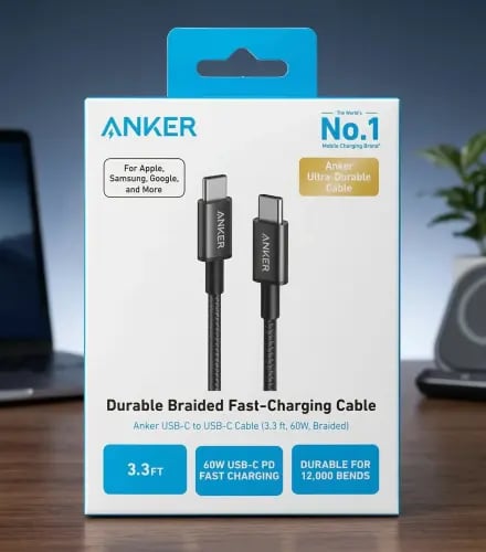 Charging cable 1 meter USB-C to USB-C from ANKER w...