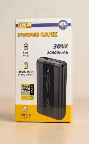 Portable USB-C battery with 20000mAh capacity from...