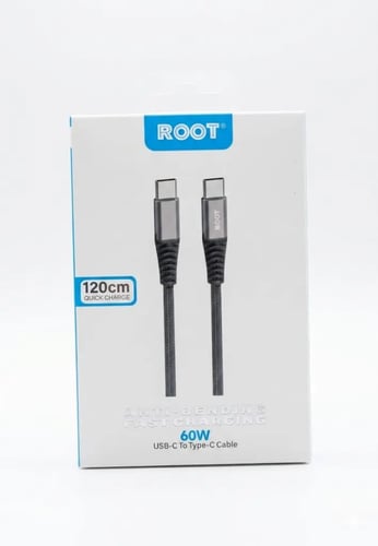 کابل شحن 1.2 متر USB-C إلى USB-C من النايلون المضف...