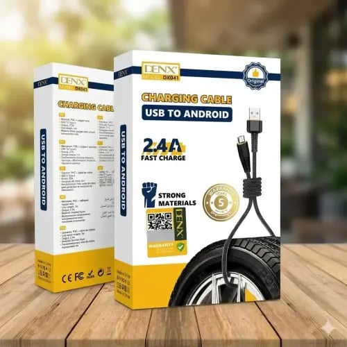 Charging cable 1 meter USB-A to Micro USB braided...