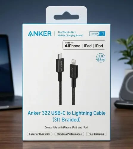 Charging cable 0.9 meter USB-C to LIGHTNING (iPhon...