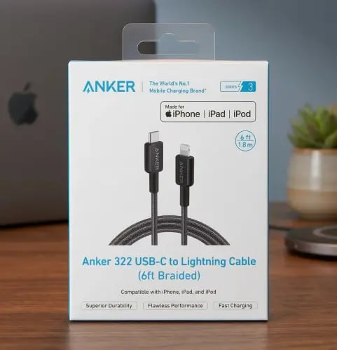 Charging cable 1.8 meter USB-C to LIGHTNING (iPhon...