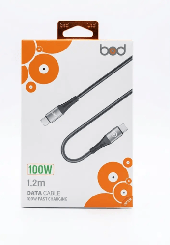 کابل شحن 1.2 متر USB-C إلى USB-C من النايلون المضف...