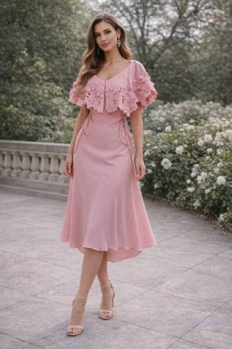 فستان ROSALIA – ورد ناعم بأنوثة راقية