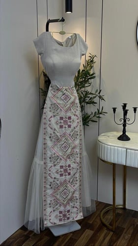 طقم تراثي بشال مطرز