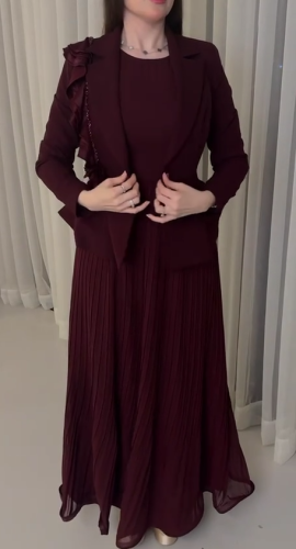 فستان نبيتي بليسيه مع جاكيت فاخر