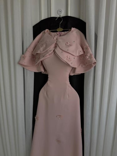 فستان رويال خمري بليسيا فاخر