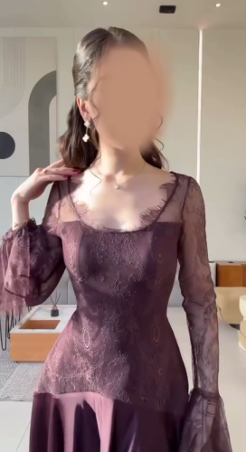 فستان سُلافة الدانتيل – فخامة كلاسيكية بإطلالة ساح...