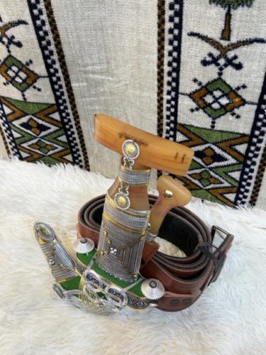 Silver dagger purse