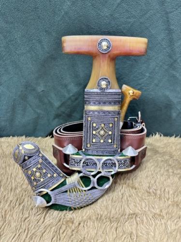 جنبية خنجر مخلوط حك زراف