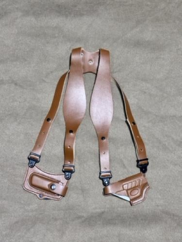 جراب مسدس ربع جلد طبيعي