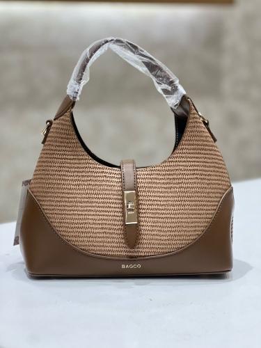 Dark brown handbag