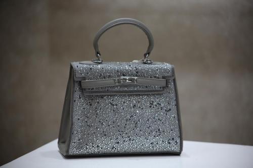 Evening bag gray