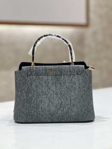 Dark gray handbag