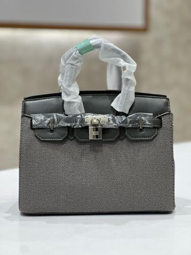 Gray handbag