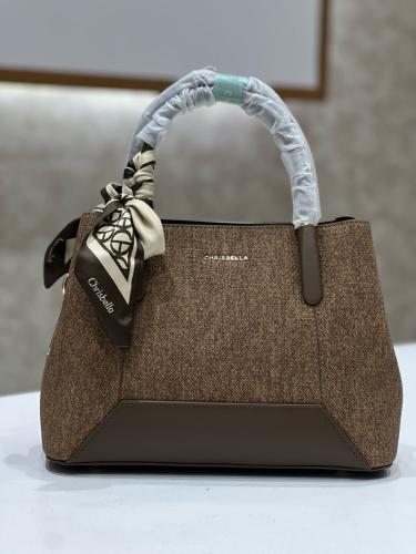Dark brown handbag