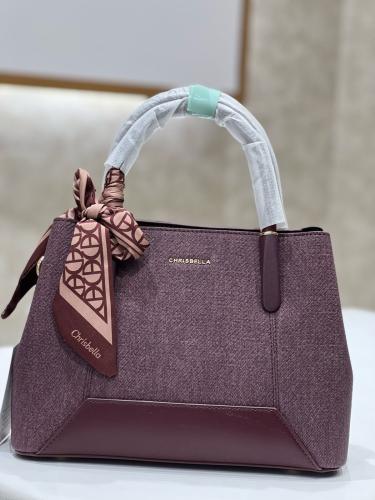 Aubergine handbag