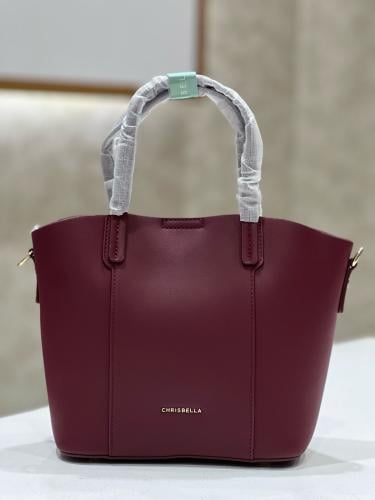 Aubergine handbag