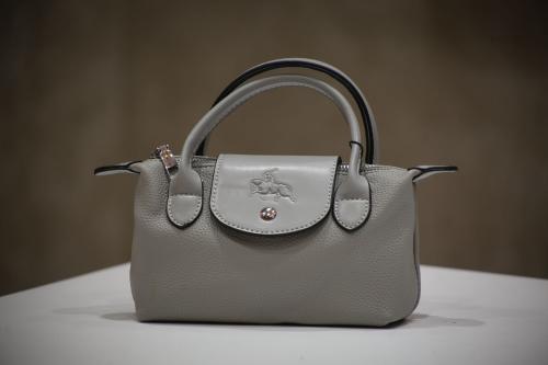 Gray handbag
