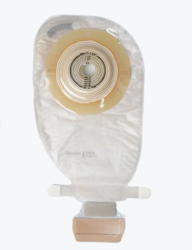 قاعدة محدبة أكياس كولوبلاست قطعة واحدة مفتوحة شفافة (Coloplast One Piece Ileostomy Bags opened transparent with Convex base Altern...