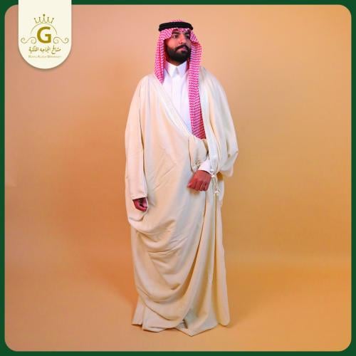 Men's Kashmiri cloak in beige color