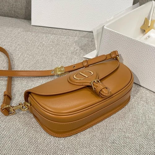 DIOR BOBBY EAST-WEST BAG Amber Box Calfskin