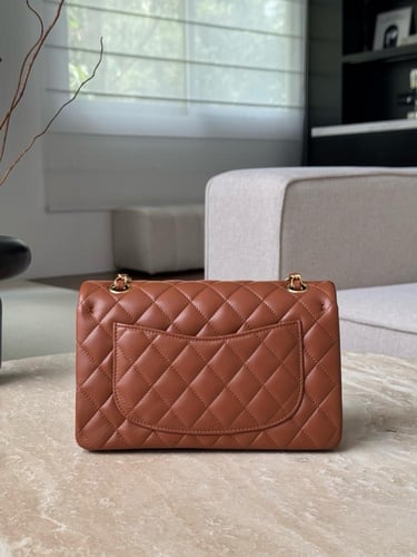 Chanel cf lambskin leather ghw small