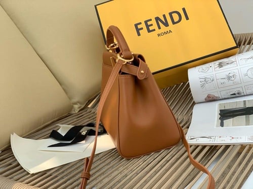 Fendi peekaboo mini brown color