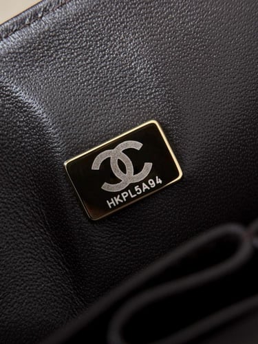 Cf medium caviar leather shiny gold