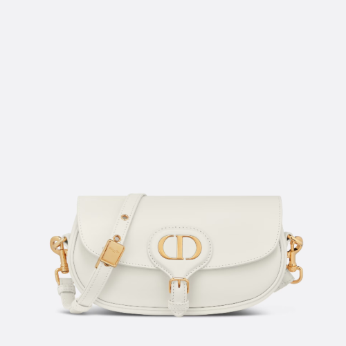 DIOR BOBBY EAST-WEST BAG Latte Box Calfskin