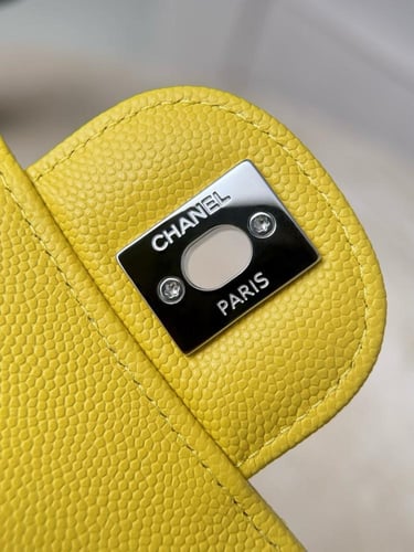 Chanel cf caviar leather small