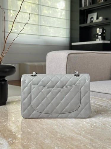 Chanel cf caviar leather small