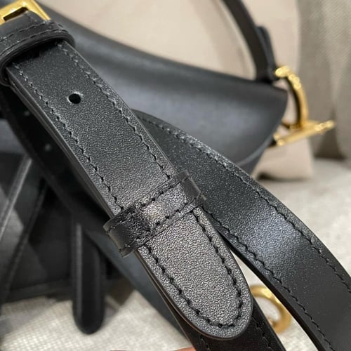 Dior saddle with strap lambskin leather