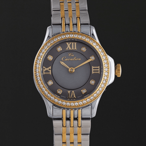 هدية ساعة نسائية مع ورد وشمعة معطرة CL23