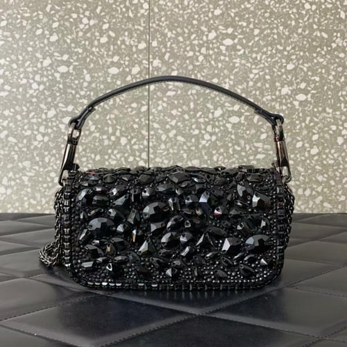 شنطة نسائية فالنتينو ميني - أسود