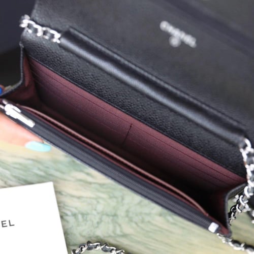 Chanel Caviar Wallet On Chain