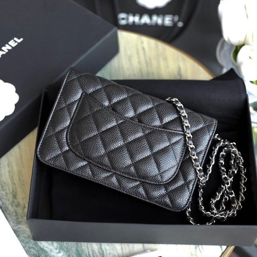 Chanel Caviar Wallet On Chain
