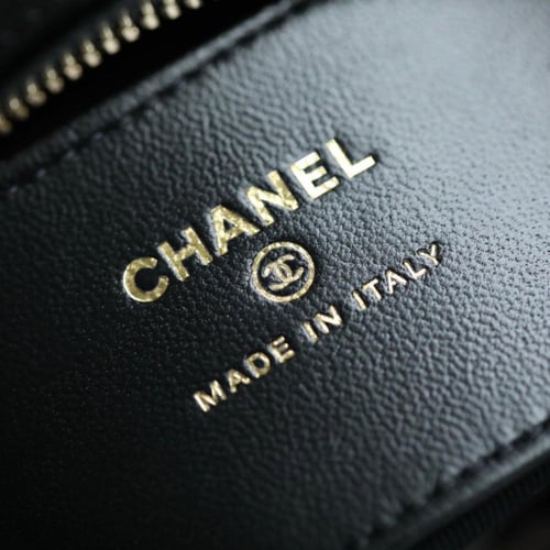 Chanel Black Quilted Lambskin Chain Around Mini Po...